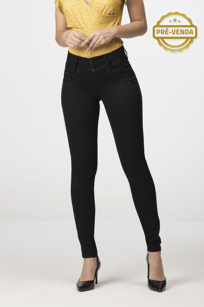 Calça Feminina Preta Skinny F2301002