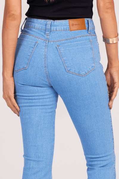 Calça Flare Jeans Azul Claro F25017
