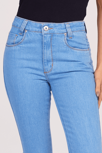 Calça Flare Jeans Azul Claro F25017