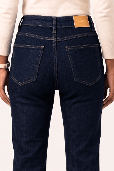 Calça Flare Jeans Azul Escuro F25012B