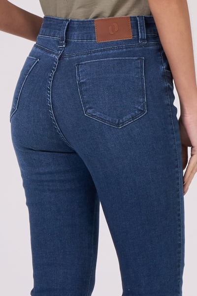 Calça Flare Jeans Azul Médio F24088