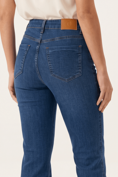Calça Flare Jeans Azul Médio F26212