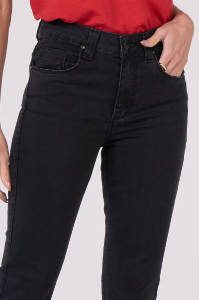 Calça Flare Jeans Black Estonada F24099