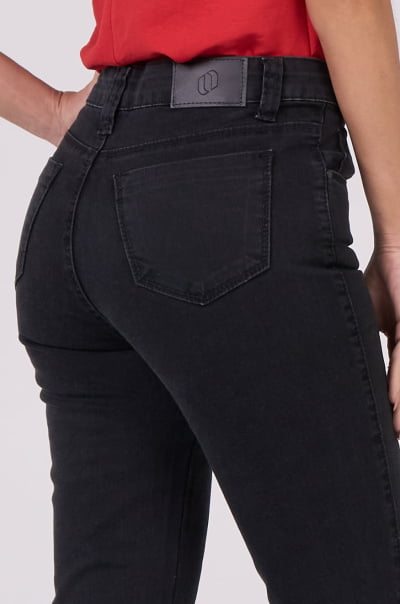 Calça Flare Jeans Black Estonada F24099