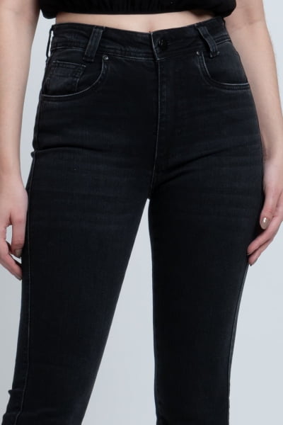 Calça Flare Jeans Black Estonada F24027