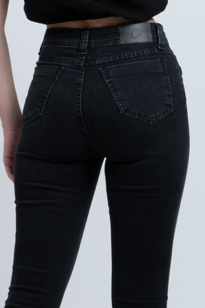 Calça Flare Jeans Black Estonada F24027