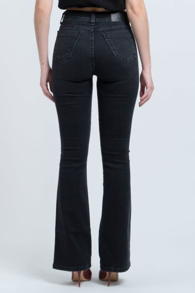 Calça Flare Jeans Black Estonada F24027