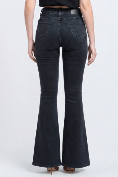 Calça Flare Jeans Black Estonada F24027