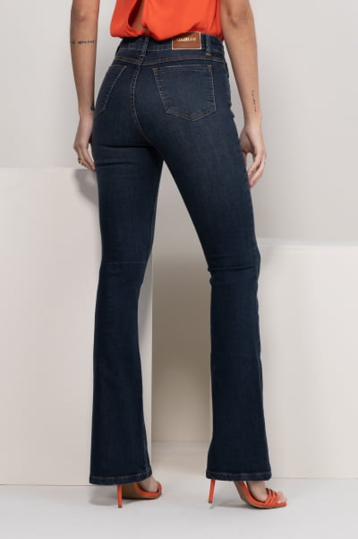 Calça Flare Jeans Escura F2023030