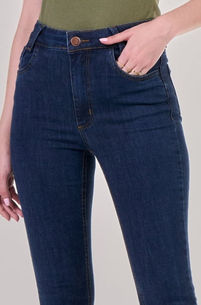 Calça Flare Jeans Escura F24074