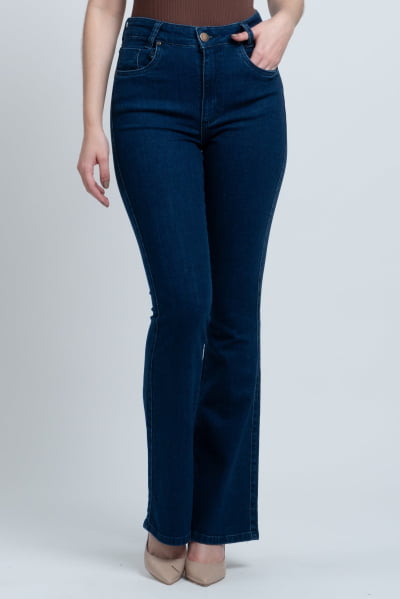 Calça Flare Jeans Escuro F24046