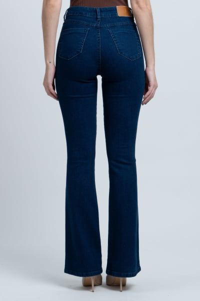 Calça Flare Jeans Escuro F24046