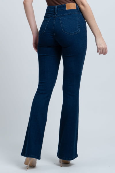 Calça Flare Jeans Escuro F24046