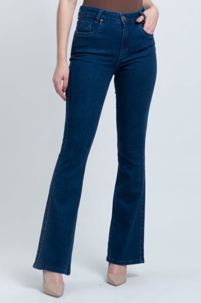 Calça Flare Jeans Escuro F24046