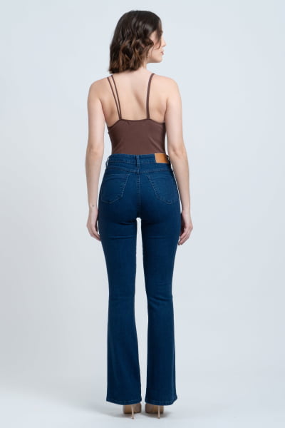 Calça Flare Jeans Escuro F24046