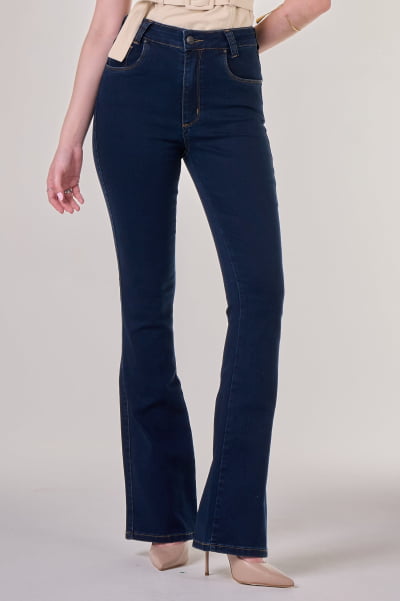 Calça Flare Jeans Escuro F24050