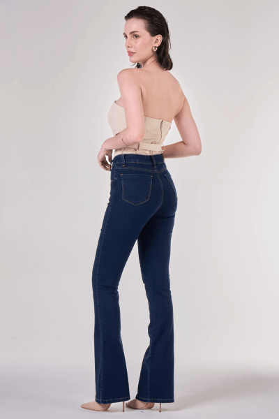 Calça Flare Jeans Escuro F24050