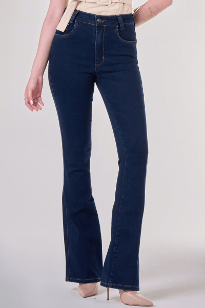 Calça Flare Jeans Escuro F24050