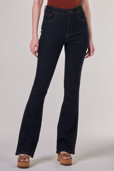 Calça Flare Jeans Escuro F24053