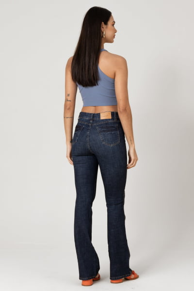 Calça Flare Jeans Escuro Feminina F2023064