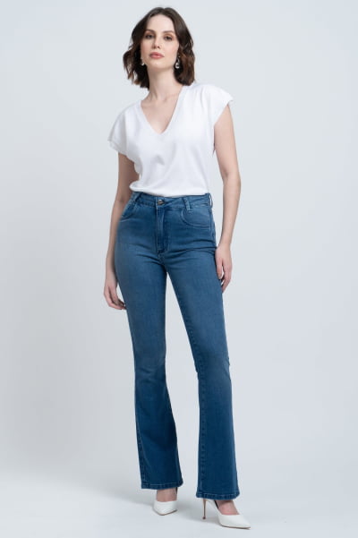 Calça Flare Jeans F24047