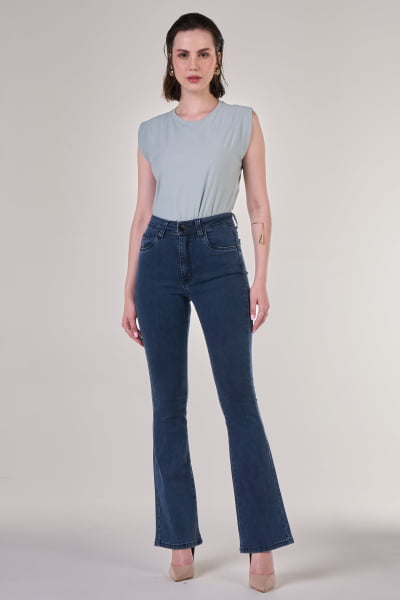 Calça Flare Jeans F24051