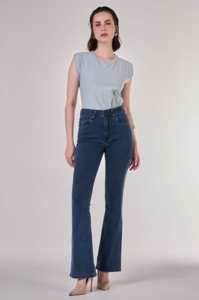 Calça Flare Jeans F24051