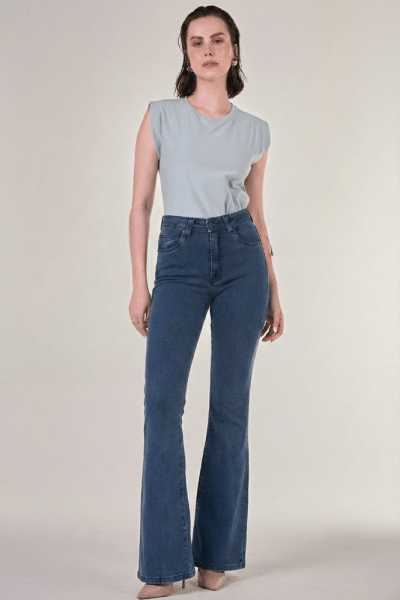 Calça Flare Jeans F24051