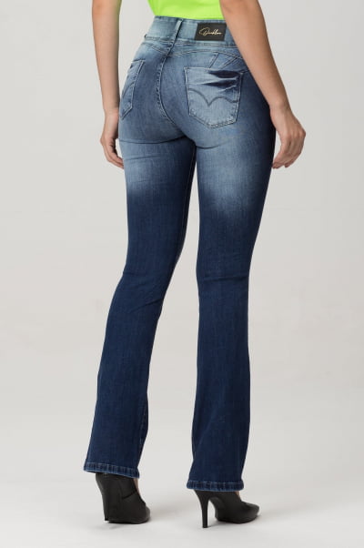 Calça Flare Jeans Feminina Levanta Bumbum 