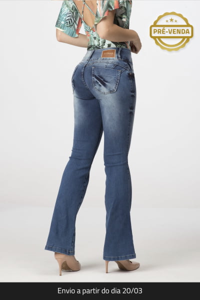 Calça Flare Jeans Levanta Bumbum F2020311