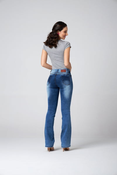 Calça Flare Jeans Levanta Bumbum  F2022167