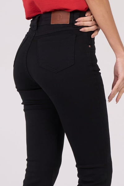 Calça Flare Preta de Sarja F24101PT