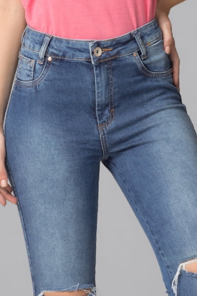 Calça Jeans Cintura Alta F2021041