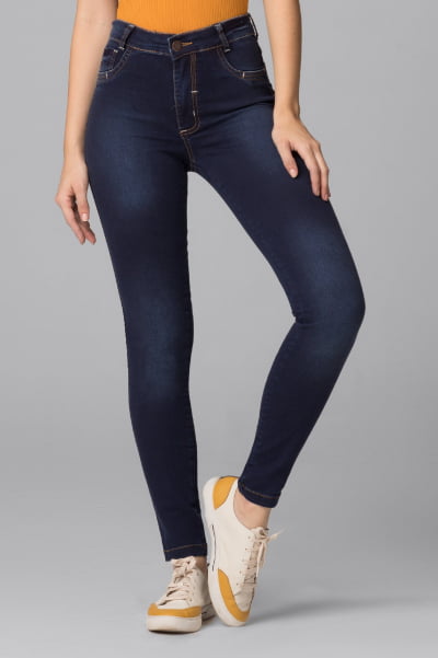Calça Jeans Feminina Cintura Alta 
