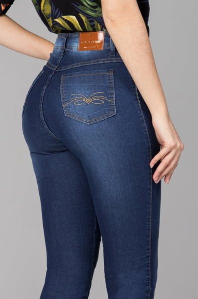 Calça Jeans Feminina Skinny Cintura Alta F2021604