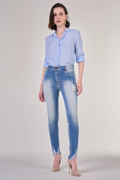 Calça Jeans Feminina Skinny F2021763