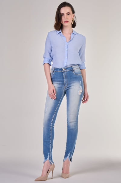 Calça Jeans Feminina Skinny F2021763