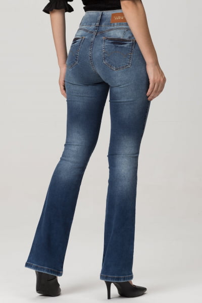 Calça Jeans Flare Feminina Levanta Bumbum 