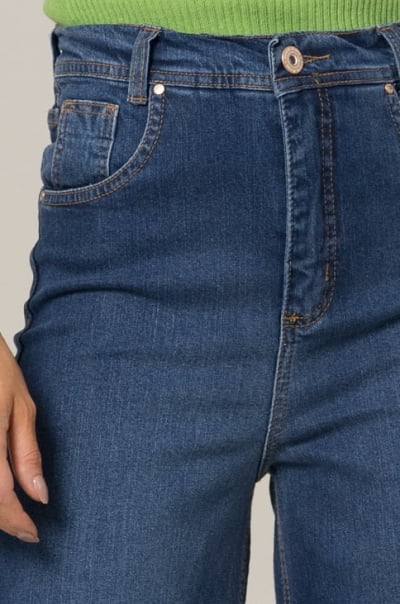 Calça Jeans Feminina PantacOURT Azul Médio 231