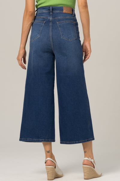 Calça Jeans Feminina PantacOURT Azul Médio 231