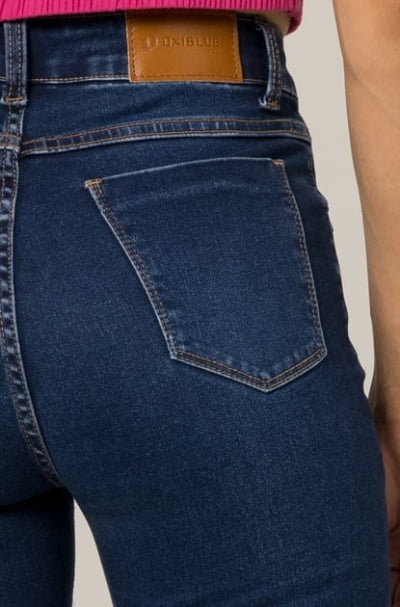 Calça Jeans Feminina Reta Escura F2023135