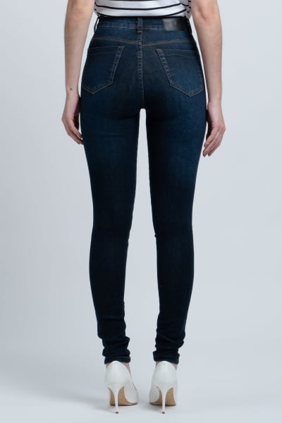 Calça Jeans Feminina Skinny Azul Escuro F2941