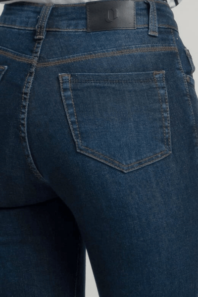 Calça Jeans Feminina Skinny Azul Escuro F2941