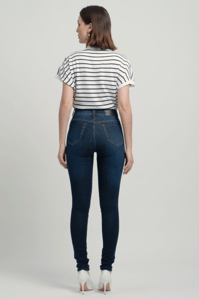 Calça Jeans Feminina Skinny Azul Escuro F2941
