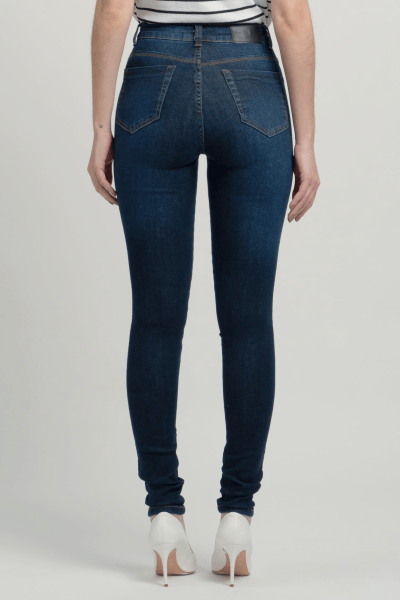 Calça Jeans Feminina Skinny Azul Escuro F2941