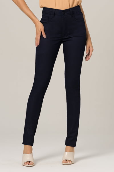 Calça Jeans Feminina Skinny Azul Escuro F2023109