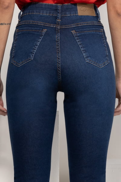 Calça Jeans Feminina Skinny Escura F2023024