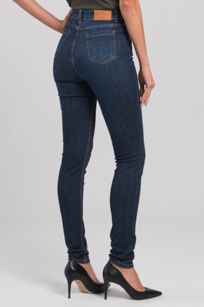 Calça Jeans Feminina Skinny Azul Médio F2023113