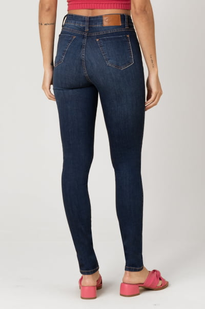 Calça Jeans Feminina Skinny Escura F2023061