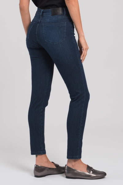 Calça Jeans Feminina Skinny Escura F2023003